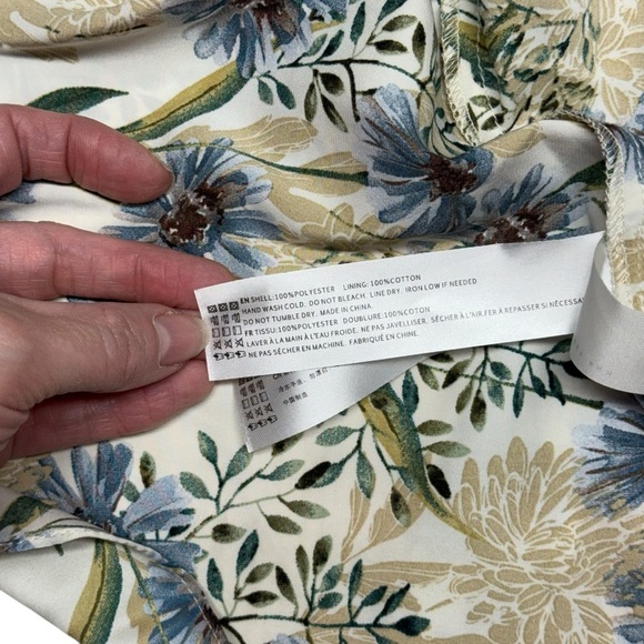 En Saison Dahlia Floral Puff Sleeve Mini Dress NWT Cottagecore Romantic Dress M - Picture 13 of 16